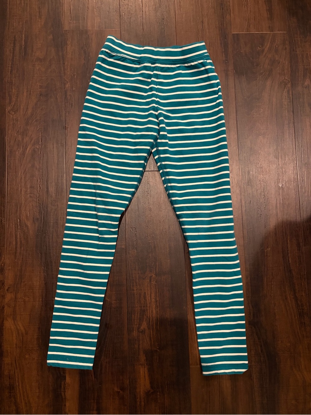 Hanna Andersson Everglade Stripe Leggings Girls Size 10